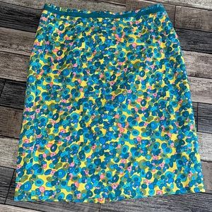 Boden Multi Floral pencil skirt
